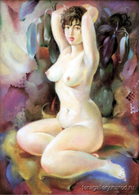 Nude - painting, oil on canvas